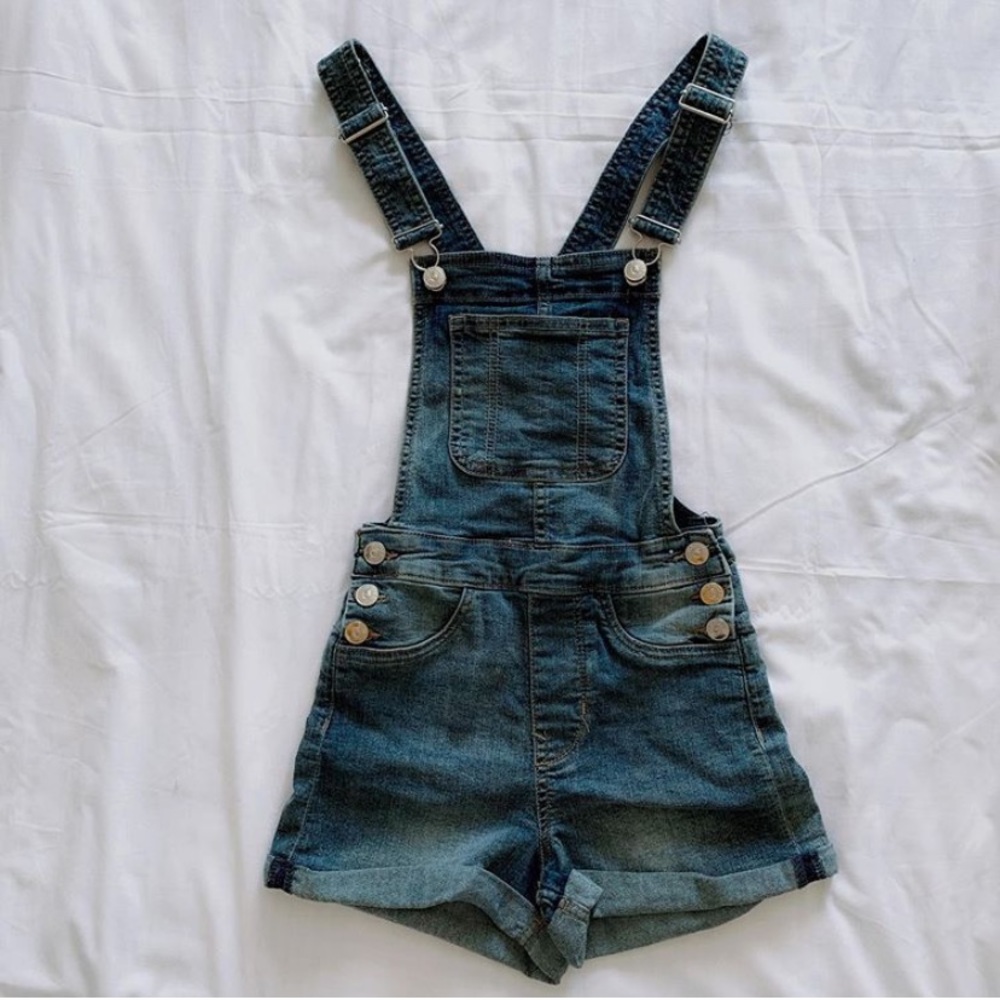 H&M Denim Overall Shorts